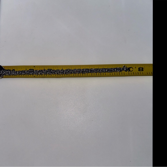 Byzantine Chainmail Silver Tone Bracelet - Picture 6 of 6